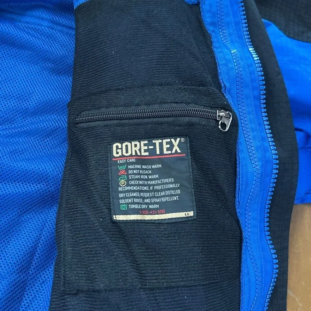 Vtg The North Face Summit Series Gore-Tex Mountain Jacket Coat Mens Sz XXL Blue